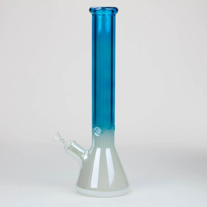 16" Electroplated Gradient Classic Beaker 9mm Glass Bong | Jupiter Grass
