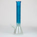 16" Electroplated Gradient Classic Beaker 9mm Glass Bong | Jupiter Grass