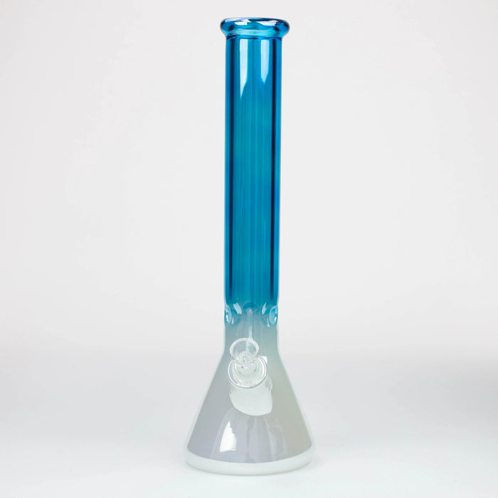 16" Electroplated Gradient Classic Beaker 9mm Glass Bong | Jupiter Grass