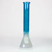 16" Electroplated Gradient Classic Beaker 9mm Glass Bong | Jupiter Grass