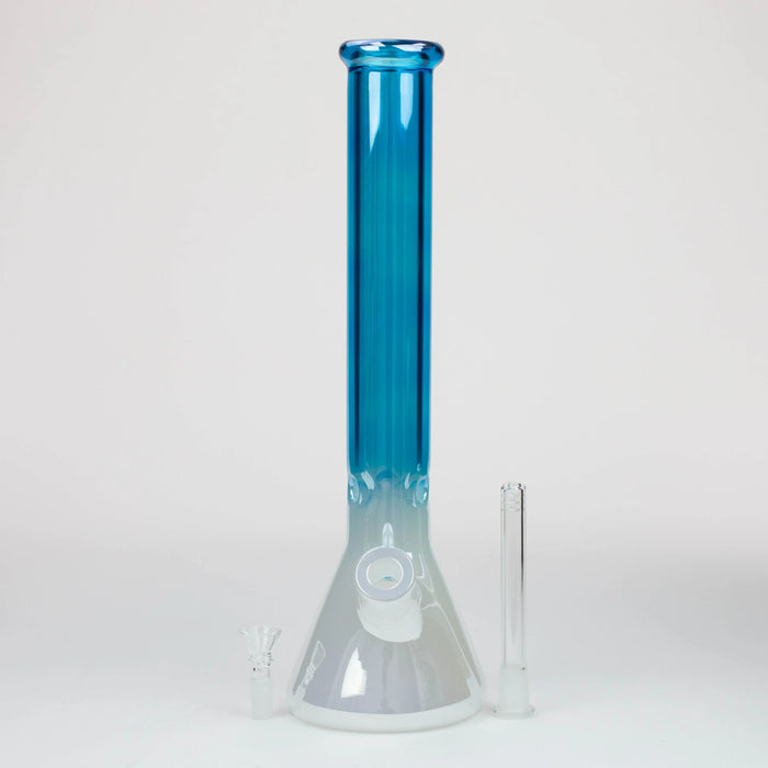 16" Electroplated Gradient Classic Beaker 9mm Glass Bong | Jupiter Grass