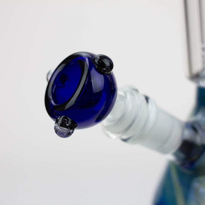 11" Silver Fumed Glass Water Bong | Jupiter Grass