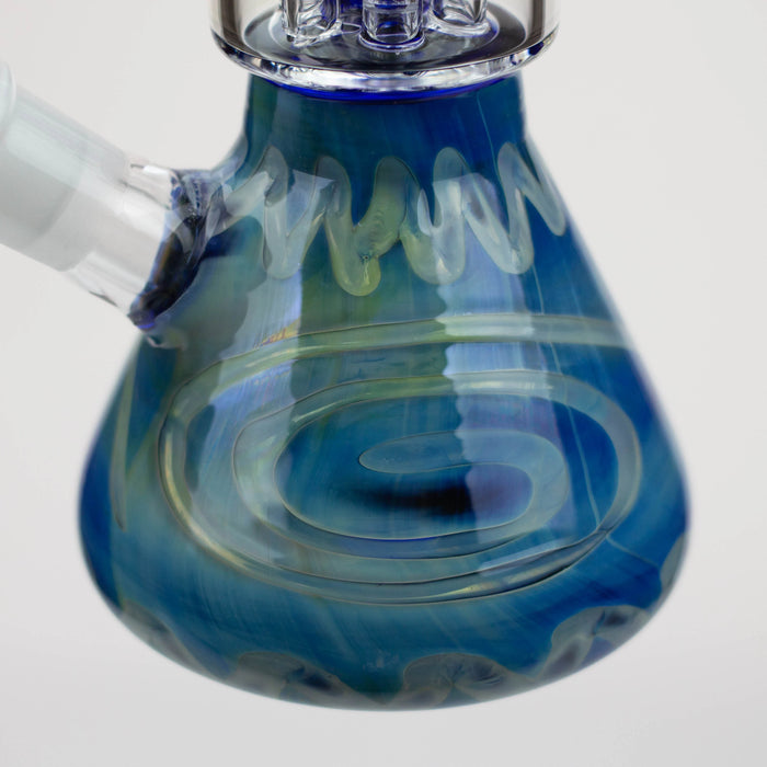 11" Silver Fumed Glass Water Bong | Jupiter Grass