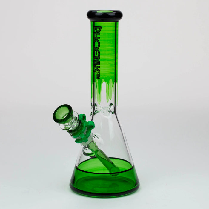 PHOENIX STAR 10" Glass Water Bong With Clip | Jupiter Grass
