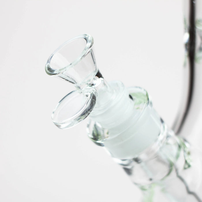 13.5" Classic Beaker 7mm Glass Water Bong | Jupiter Grass