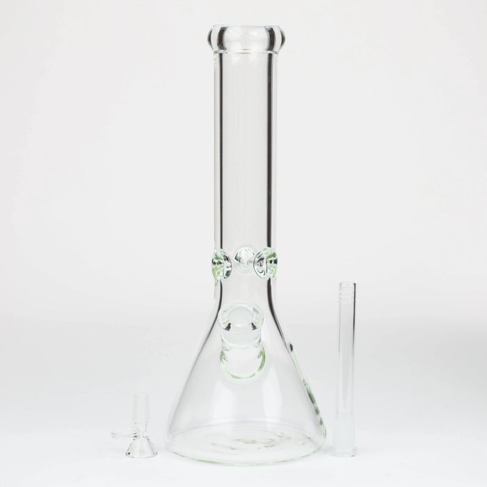 13.5" Classic Beaker 7mm Glass Water Bong | Jupiter Grass