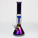 12" Electroplate Glass Water Bong With 6 Arms Percolator | Jupiter Grass