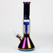 12" Electroplate Glass Water Bong With 6 Arms Percolator | Jupiter Grass