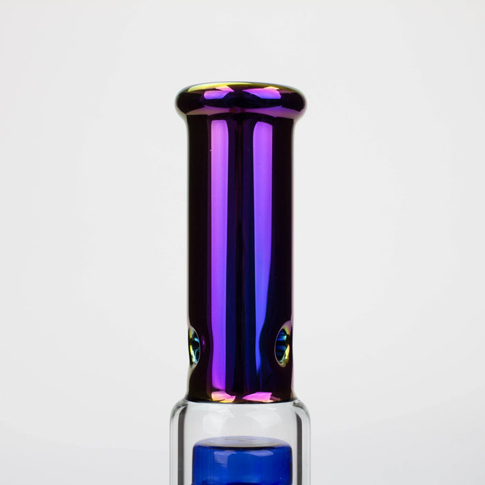 12" Electroplate Glass Water Bong With 6 Arms Percolator | Jupiter Grass