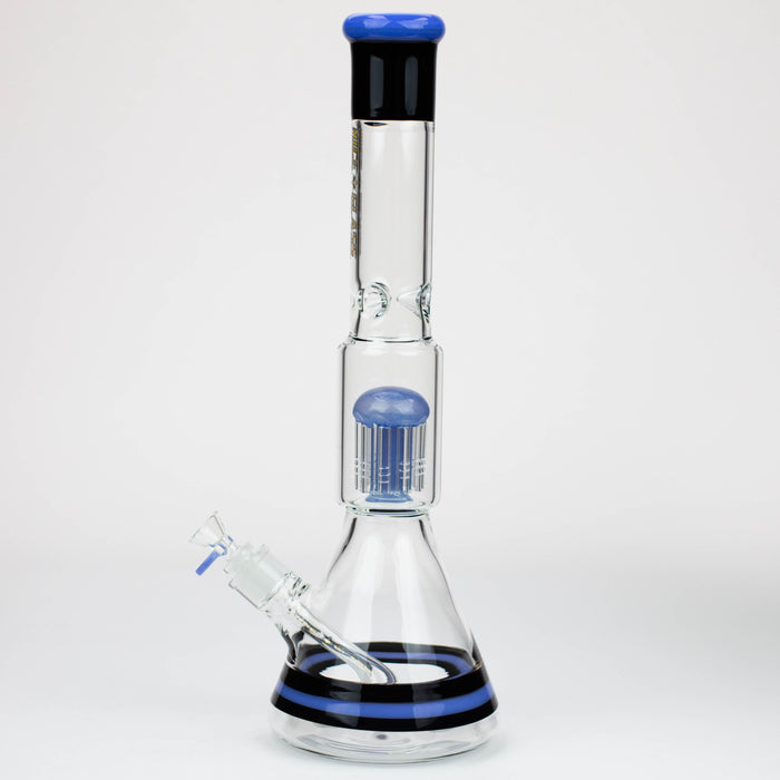 17" Nice Glass - 10-Arm Tree Beaker | Jupiter Grass