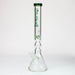 17.5" Spark 9mm Curbed Tube Glass Water Bong | Jupiter Grass