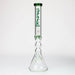 17.5" Spark 9mm Curbed Tube Glass Water Bong | Jupiter Grass