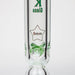 17.5" Spark 9mm Curbed Tube Glass Water Bong | Jupiter Grass