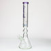 17.5" Spark 9mm Curbed Tube Glass Water Bong | Jupiter Grass