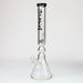 17.5" Spark 9mm Curbed Tube Glass Water Bong | Jupiter Grass