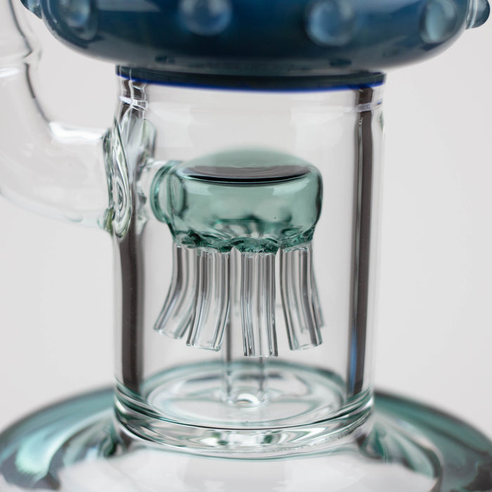 16" H2O Fumed Jellyfish Percolator Bong | Jupiter Grass