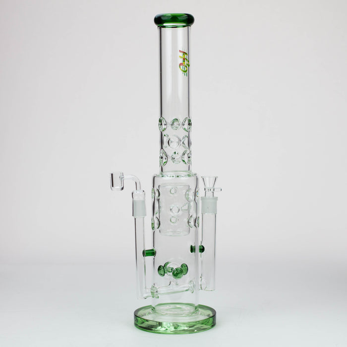 19" H2O 2-in-1 Double Joint Bong | Jupiter Grass