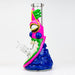 12.5" Resin 3D Wrap 7mm Glass Beaker Bong | Jupiter Grass