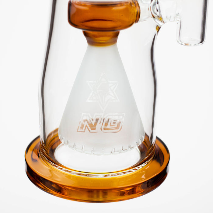 12" Nice Glass Frosted Cone Perc Straight | Jupiter Grass