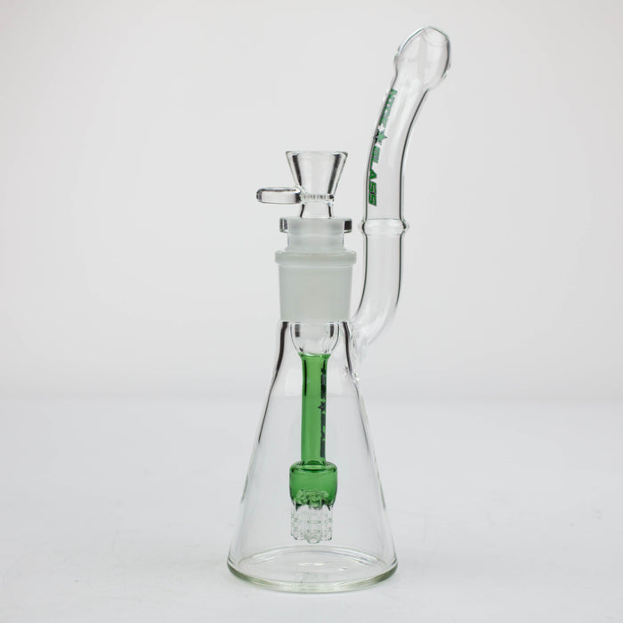 11" Nice Glass 6-Arm Stem Bubbler | Jupiter Grass