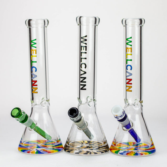 14" WellCann 7mm Beaker Bong | Jupiter Grass