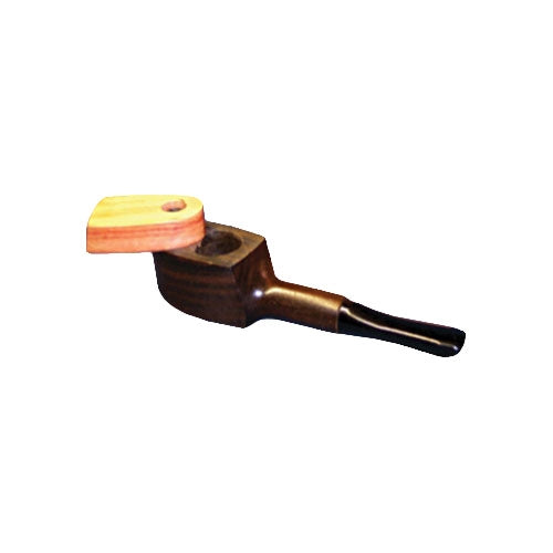 Wooden Hand Pipe /W Round Bowl & Swivel Top - Mini | Jupiter Grass