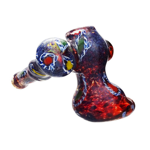 Large Frit Sidecar Bubbler W/ Color Spots | Jupiter Grass