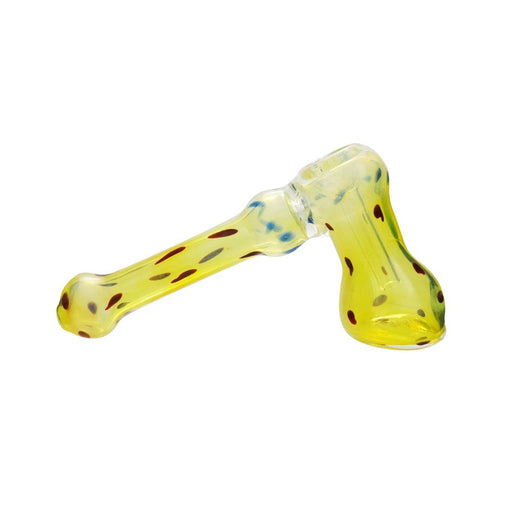 Fumed Hammer Bubbler W/ Colored Dots | Jupiter Grass