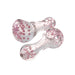 3.5" Thick Clear Spoon W/ Color Dots On Head & Mouthpiece | Jupiter Grass
