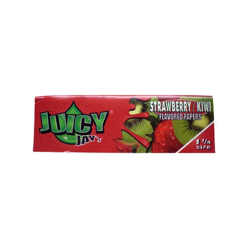 Juicy Jay's 1¼" Papers - Strawberry Kiwi - Box of 24 | Jupiter Grass