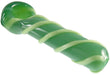 Slyme Swizzler - 3.75" Green Slyme Striped Spoon On Black | Jupiter Grass