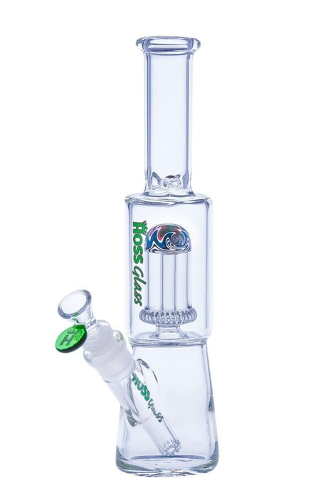 HOSS GLASS 12" 7MM MINI REVERSAL PERC - GREEN | Jupiter Grass