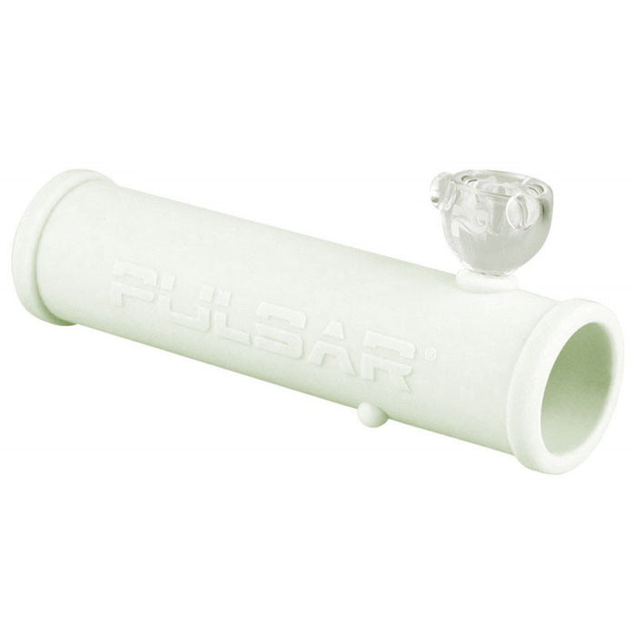 PULSAR RIP ROLLER, 8.5" SILICONE STEAM ROLLER - GLOW-IN-THE-DARK WHITE | Jupiter Grass