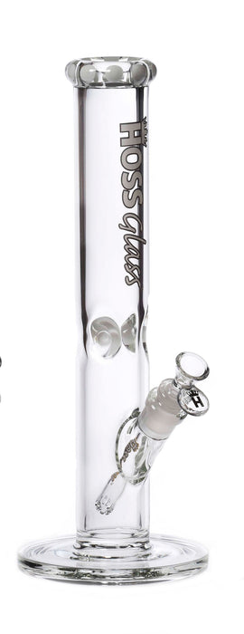 14" 7MM STRAIGHT TUBE W/ CROWN MOUTHPIECE - WHITE | Jupiter Grass