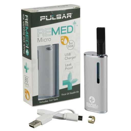Pulsar Remedi Thick Oil Mod Style Kit - Silver | Jupiter Grass Head Shop