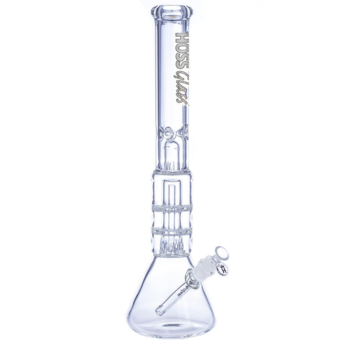 20" 7MM JUMBO DOME PERC W/ DOUBLE DISK DIFFUSERS - WHITE | Jupiter Grass