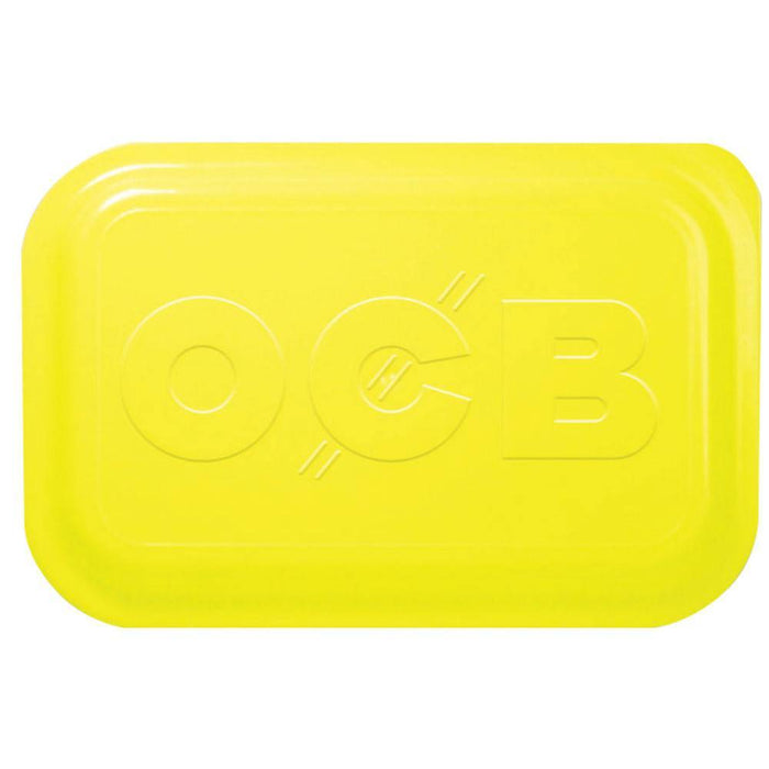 OCB-7-5-x-5-5-Small-Plastic-Rolling-Tray-Lid-Yellow | Jupiter Grass