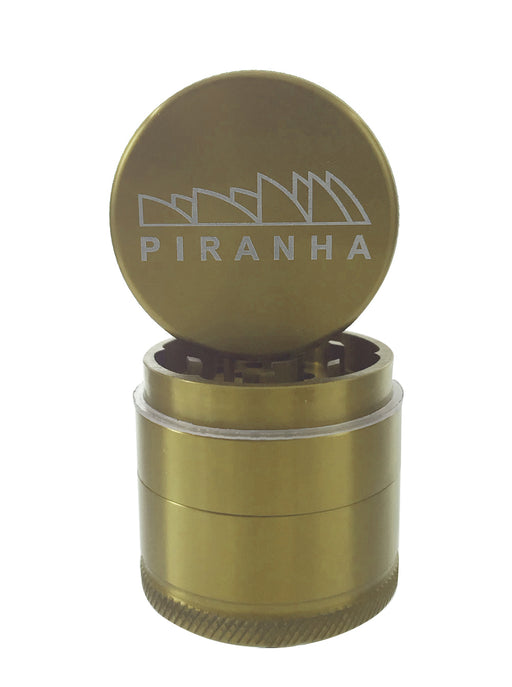 3-Piece Grinder W/ Storage By Piranha - 1.5" - Gold | Jupiter Grass