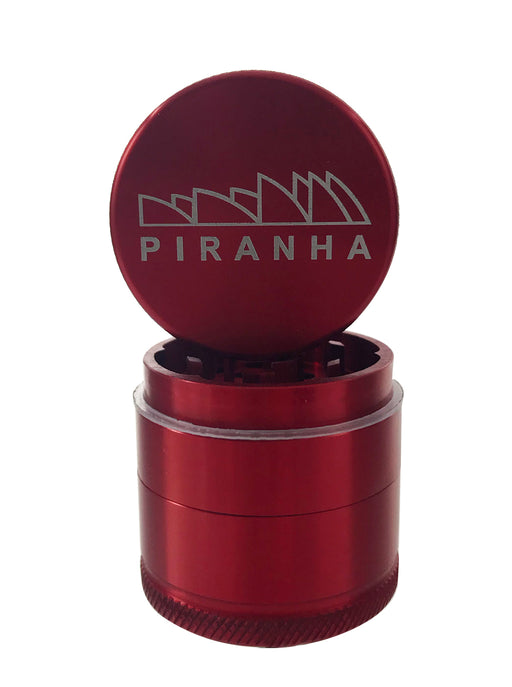 3-Piece Grinder W/ Storage By Piranha - 1.5" - Red | Jupiter Grass
