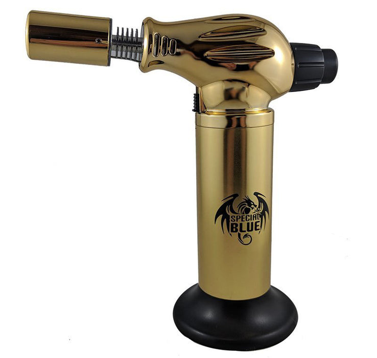 West Coast Special Blue Dual-Flame Torch - Flame Thrower - Gold | Jupiter Grass