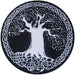 Water Pipe Rubber Pad By Dabpadz (Fabric Top) - 8" - Tree Of Life | Jupiter Grass