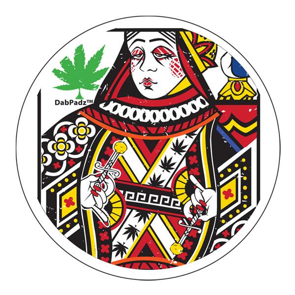 Dabpadz 8" Round Fabric Top 1/4" Thick - Queen Of Concentrates | Jupiter Grass
