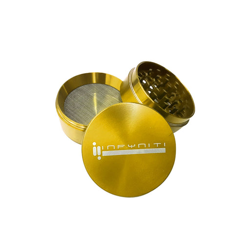 Infyniti 2.5" 4-Piece Aluminum Pollinator - Gold | Jupiter Grass