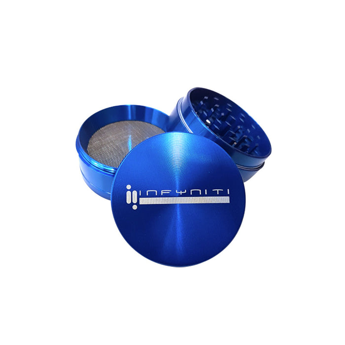 Infyniti 2.2" 4-Piece Aluminum Grinder - Blue | Jupiter Grass