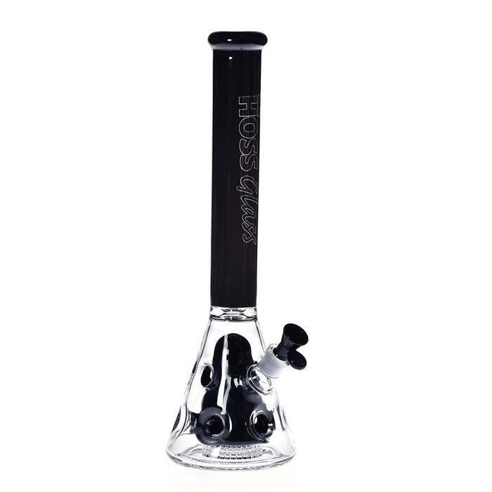 18" BEAKER W/ COLORED NECK - BLACK | Jupiter Grass