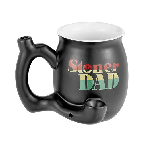 Premium Roast & Toast Ceramic Mug W/ Pipe - Stoner Dad - Rasta | Jupiter Grass