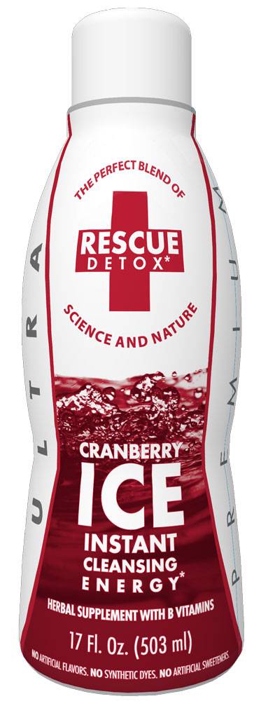 Rescue Detox Ice 17oz - Cranberry | Jupiter Grass
