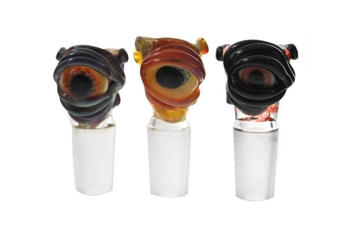 Frit Eye Bowl 14mm Assorted Colors by Shine Glassworks | Jupiter Grass