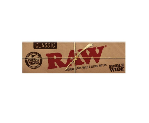 Raw Classic Unbleached Single Wide 1" Double Window - Box of 25 | Jupiter Grass