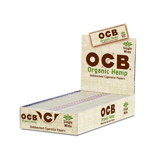 OCB Organic Hemp Single Wide 1" - Box of 50 | Jupiter Grass